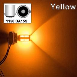 1 PCS PY21W P21/5W 1156 Ba15s 1157 Bay15d For Car LED Bulbs Turn Signal Light 12V 33SMD 7000K White Brake Reverse Parking Lamps