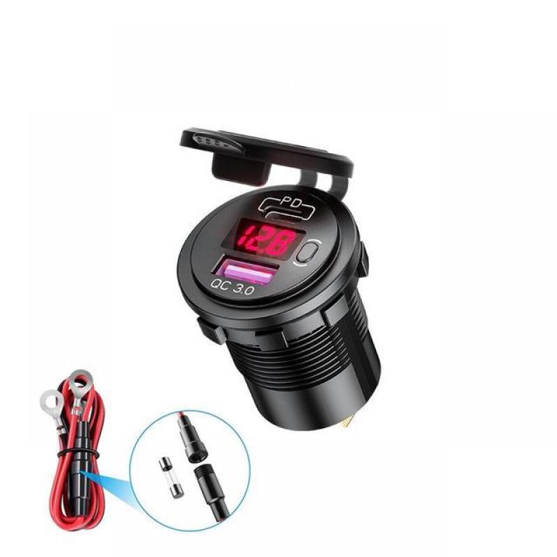 USB C Car Charger Fast Charging USB PD QC3.0 Type C Quick Charge For IPhone Samsung Mini 18W Car Phone Power Charger Adapter