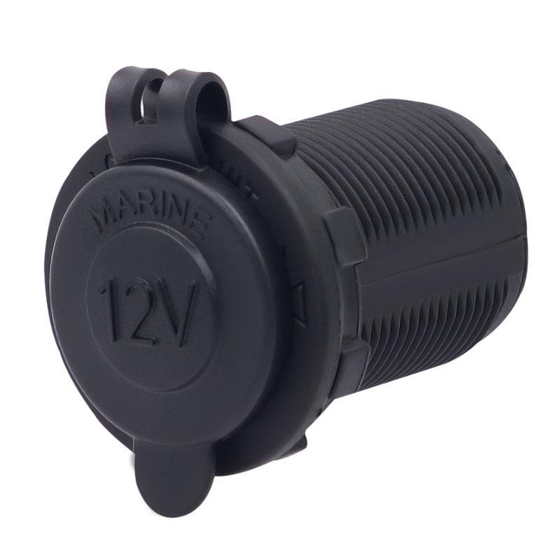 Cigarette Lighter Socket Car Marine Motorcycle ATV RV Lighter Socket Power Outlet Socket Receptacle 12V Waterproof Plug