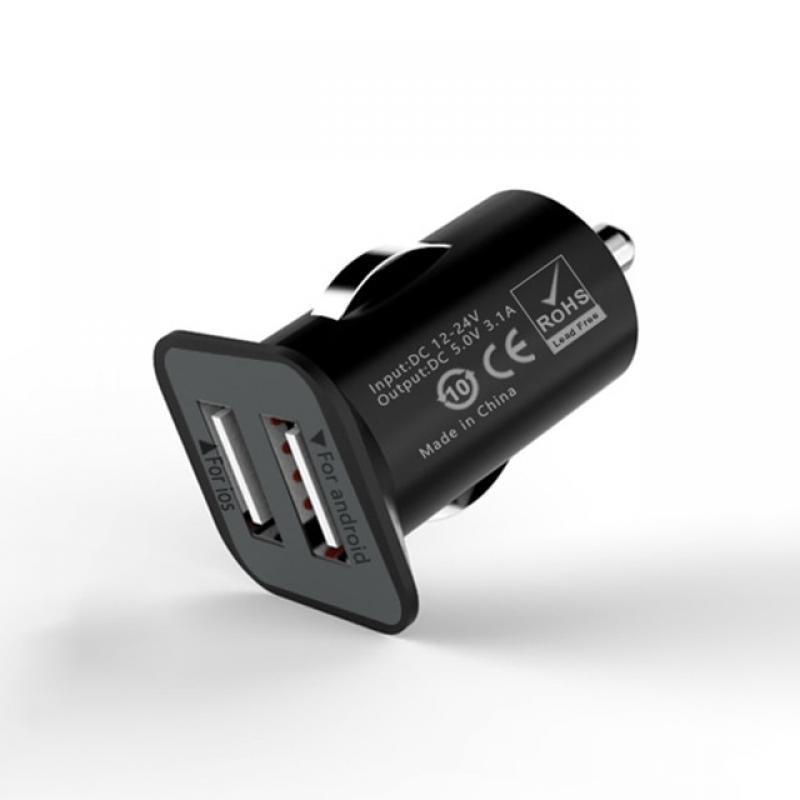 Universal Car Charger Dual USB Port Smart Phone charger 5V 3.1A Car Cigarette Lighter Mobile Phone Universal USB Car Charger
