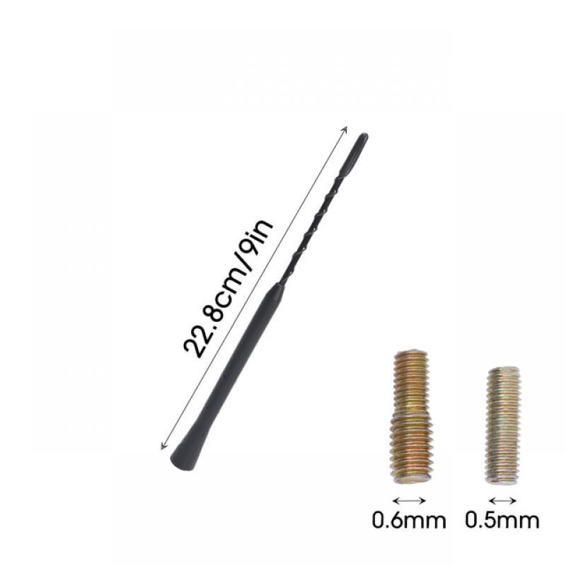 Universal Car Roof Antenna 9/11/16 Inch Mast Stereo Radio FM/AM Signal Amplified Antenna Mast with 5mm/6mm Screws