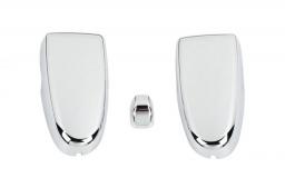 Car Rear Door Window Glass Hinge Decoration Cover Trim Accessories For Jeep Liberty 1999-2006 Exterior Mouldings Chrome