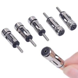 2PCS Car Vehicles Radio Stereo ISO To Din Aerial Antenna Mast Adaptor Connector Plug Car Aerial Adaptor Car Accessories