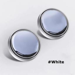 2 Pcs Car Round Frame Convex Blind Spot Mirror Wide-angle 360 Degree Adjustable Clear Rearview Auxiliary Mirror Driving Safety