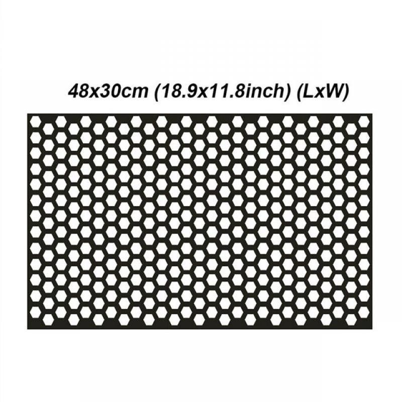 Car Honeycomb Stickers Car Stylish Tail Lights DIY Hollow Protector Decals Auto Rear Lamp Decoration Wrap Film Sticker 48*30cm