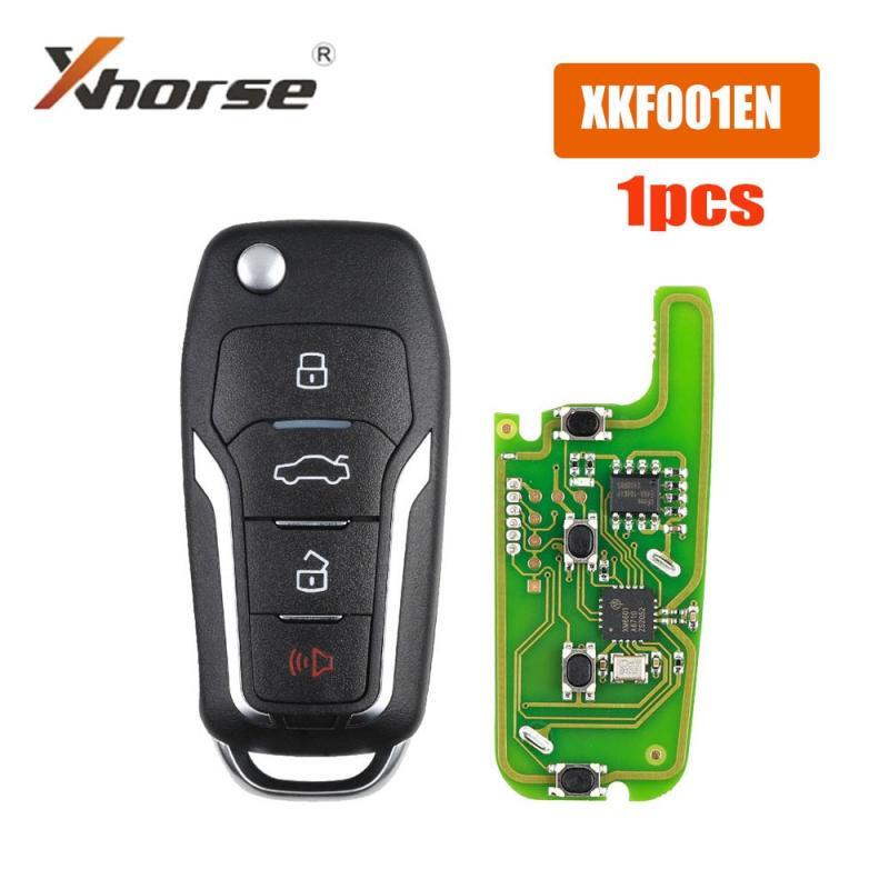1pc Xhorse XKFO01EN VVDI Wire Remote Key for Ford Condor Flip 4 Buttons Car Key English Version Universal Car Remote Key