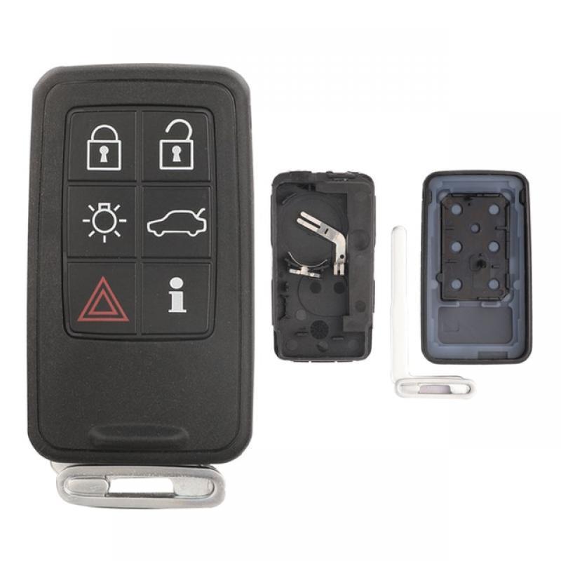 Jingyuqin Smart Keyless Entry For Volvo S60 S80 S60L XC60 XC70 V40 V60 V70 2008 2009 2010 2011-2017 Remote Car Key Fob Shell
