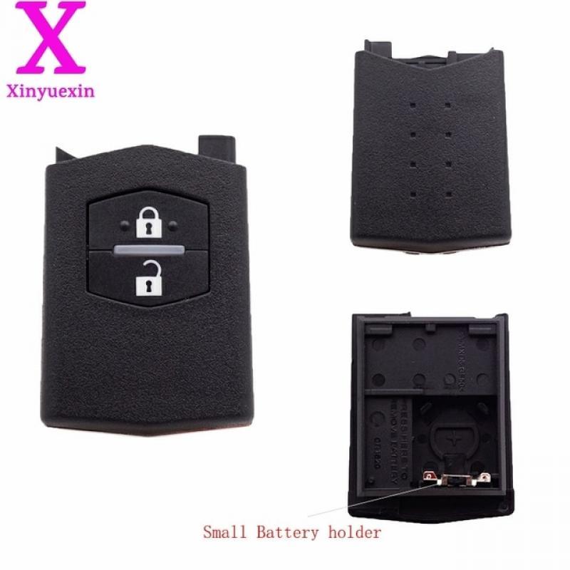 Xinyuexin Car Key Shell for mazda 3 5 6 2 3 Buttons Remote Key Fob Case Folding Flip Plastic Shell With Uncut Blade