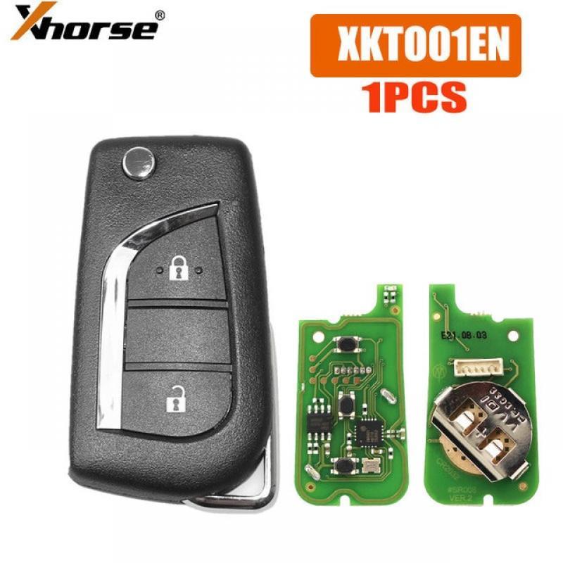 Xhorse XKTO01EN Universal Remote Key for Toyota 2 Buttons Wire Remote Key for VVDI Key Tool and VVDI2 (English Version) Car Key