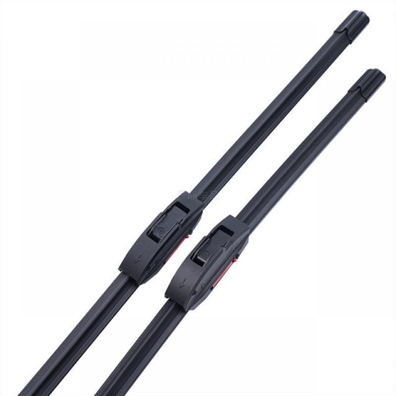 Car Windshield Wiper Blades Universal Soft Double Layer Rubber Frameless Bracketless Brushes Accessories Windscreen Window Front