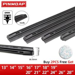 Auto Car All Seasons Windshield Wiper Blades Refills Natural Rubber Strips For 3 StageType Of Wiper Blade 14