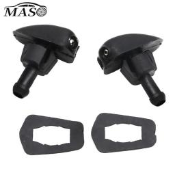 2Pcs Car Windshield Washer Wiper Nozzles Spray Jet Dual Holes For Cars, Off-Road Vehicles, Pick-up Trucks, MPVs, RVs