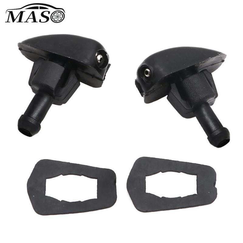 2Pcs Car Windshield Washer Wiper Nozzles Spray Jet Dual Holes for Cars, Off-Road Vehicles, Pick-up Trucks, MPVs, RVs