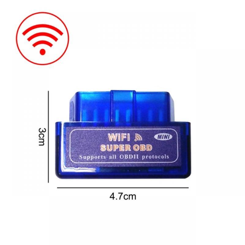OBD2 Car Scanner Mini ELM327 Diagnostic Adapter Tester Wireless WIFI Bluetooth Car Diagnostic Tool Code Reader for Android IOS