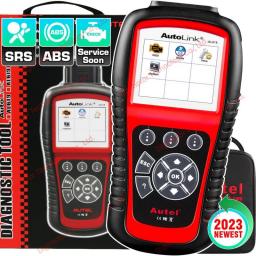 Autel Autolink AL619 Full OBD2 Scanner Code Reader ABS SRS Car Diagnostic Tool  OBD2 Turn Off Engine Light Free Update Pk ELM327
