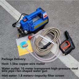 220V Household High-Pressure Car Washing Machine Portable Car Washing Machine Electric High-Pressure Cleaning Machine