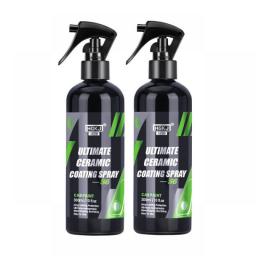 9H Ceramic Coating For Auto Paint HGKJ S6 Crystal Wax Spray Nano Hydrophobic Liquid Polymer Oleophobic Anti Rain Car Care