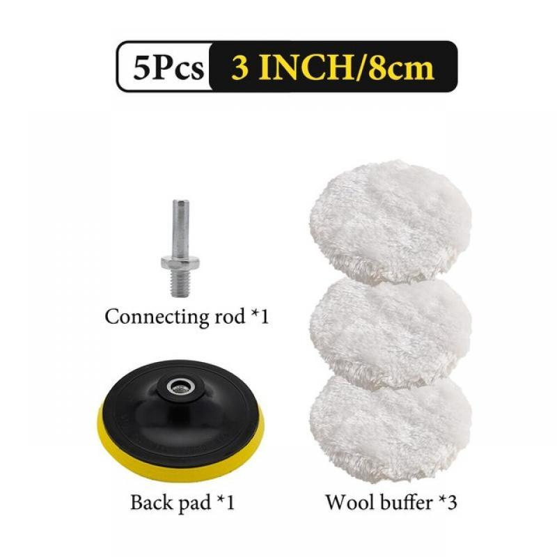 Polishing Kit Car Polishing Pad Waxing Sponge Disk Wool Wheel Auto Paint Care Polisher Pads Car Gadget