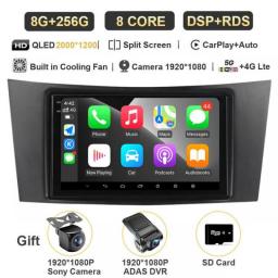 Car Radio Android 13 For Mercedes Benz E-class W211 E200 E220 E300 E350 E240 E270 E280 W219 Carplay Stereo Multimedia Player DSP