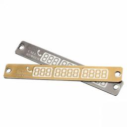 Car Parking Card Light Sucker Plate Car Telephone Number Card Notification Night Styling Phone Number Car
