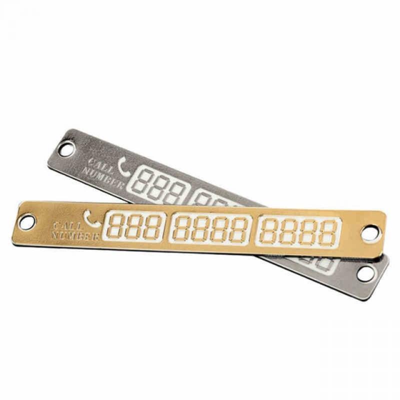 Car Parking Card Light Sucker Plate Car Telephone Number Card Notification Night Styling Phone Number Car