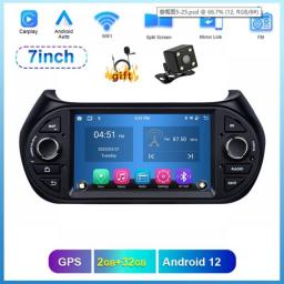 X-REAKO Android 12 FM/RDS Car Radio Stereo For FIAT Fiorino Qubo Citroen Nemo Peugeot Bipper GPS Multimedia WIFI BT Carplay Auto