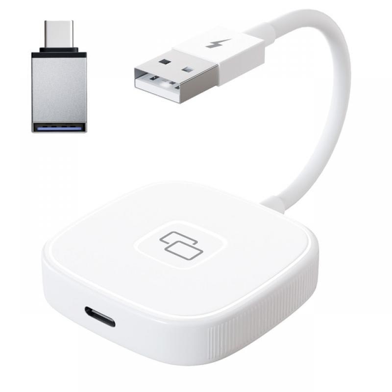Wired Carplay Mirroring Dongle for iPhone Car Screen Mirror Adapter for Factory Wired Apple CarPlay Support YouTube, Navigation