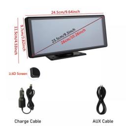 10.26 Inch Wireless Carplay Monitor IPS Screen Display Full Touch Universal Suit For Car Bluetooth Plug And Play AI Voice