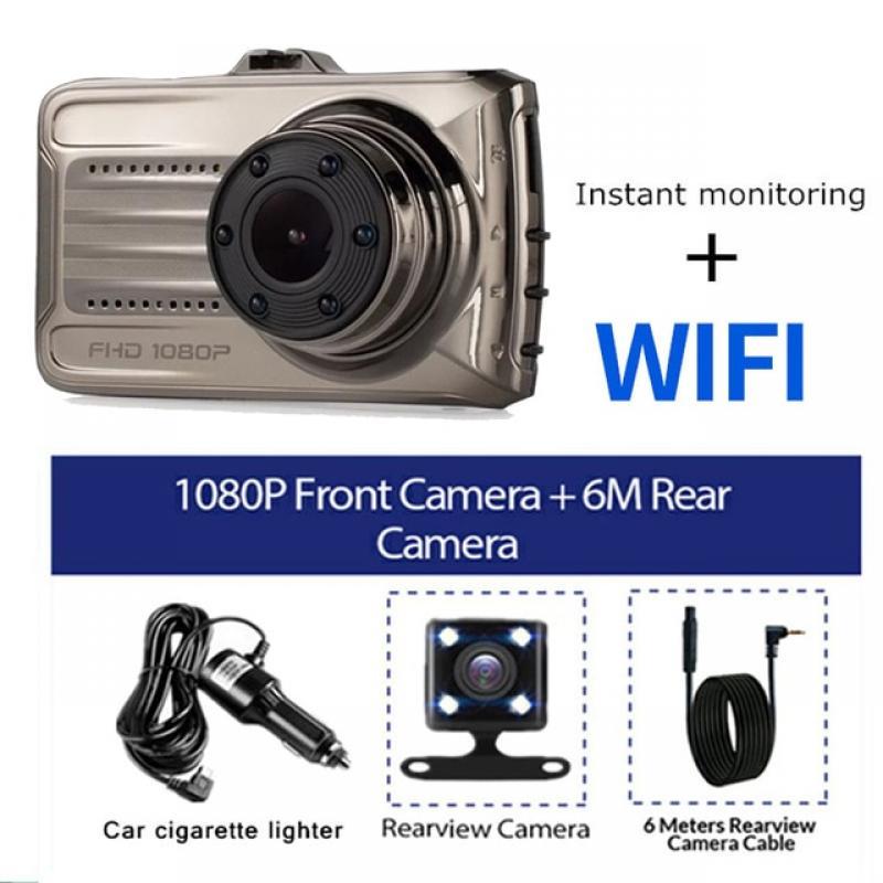 2K 1440P HD WiFi GPS Dash Cam Car DVR Dual Lens Rear View Camera Drive Video Recorder Auto Black Box Night Vision Parking Mode
