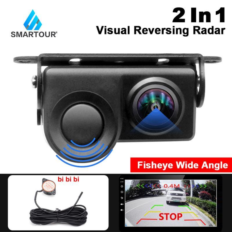 SMARTOUR Waterproof 170 Degree radar reversing Parking Car Rear view Camera HD Reversing Image For Android DVD HD Monitor
