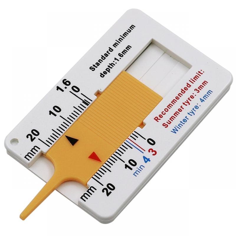 0-20mm Auto Car Tyre Tread Depthometer Depth Meter Indicator Tire Gauge  Gage Motorcycle Trailer Wheel Measure Tool Caliper