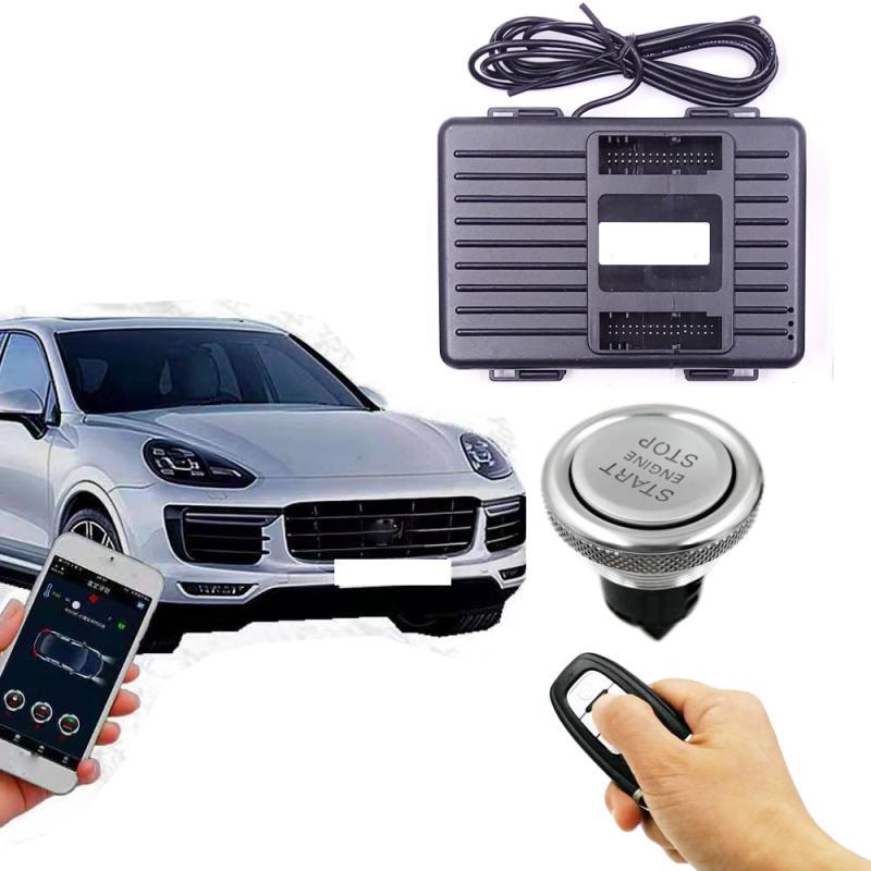For Old Porsche Cayenne Year 2006-2009 Add Push To Start Stop PKE Keyless Access System Remote Engine Starter Plug and Play Type