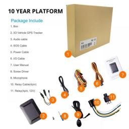 JIMIIOT X3 Wired Vehicle GPS Tracker Two-way Talking Car Alarm Remote Cut Off Fuel Temperature Sensor RFID Option Fleet Locator
