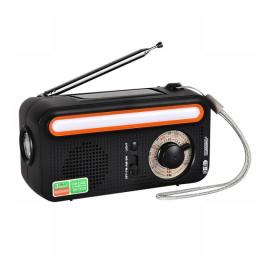 5 In 1 Hand Radio LED Torch Reading Lamp FM AM SW Solar Radio Charger 2000mAh USB Charging Emergency Power Bank For Mobile Phone