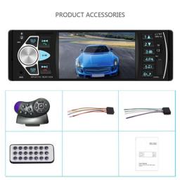 AMPrime 4022D 4.1 Inch 1 Din Car Radio Auto Audio Stereo Autoradio Bluetooth Support Rear View Camera USB Steering Wheel Remote