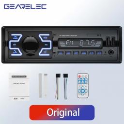 1 DIN Car Radio Car Stereo FM Bluetooth MP3 Audio Player Bluetooth Mobile Hands Free USB /TF Card Stereo Radio Instrument Panel