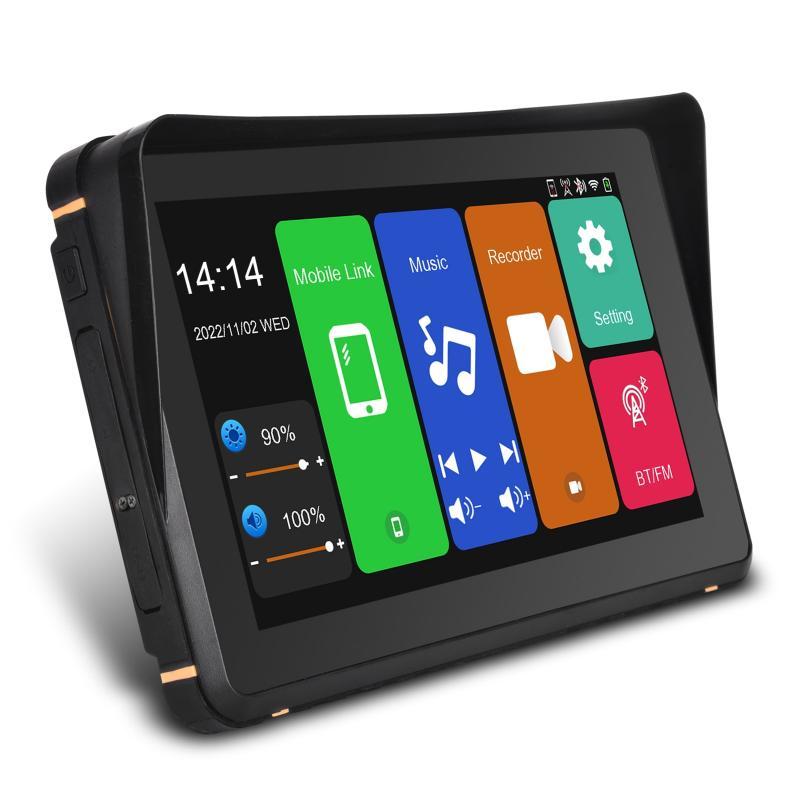 7 inch Motorcycle Navigator Touch Motorcycle Special CarPlay Monitor  IPX6 Waterproof  Wireless Apple CarPlay Wireless Android A