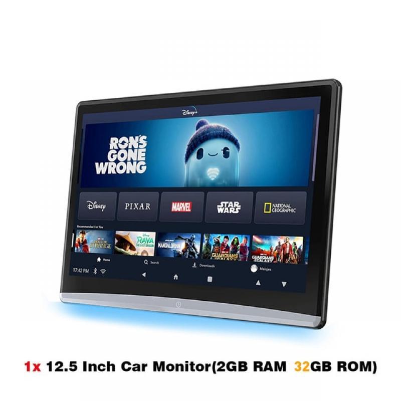 Android Headrest With Monitor Kids Car Headrest Screen 12 Inch Ultra Thin Universal Digital Panel Seat TV Car Rear Seat Monitor