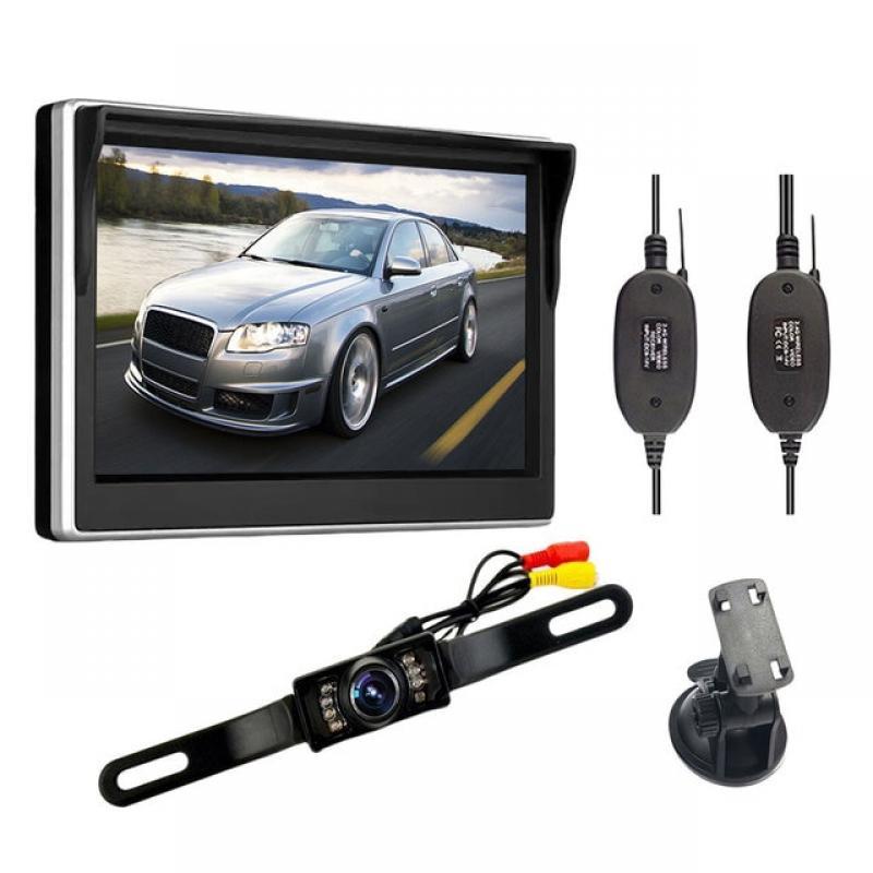 5.0-Inch Color TFT LCD Monitor 10M Approx Transmitting Receiving Distance Wide Voltage Range for DVD Players Set-Top Boxes