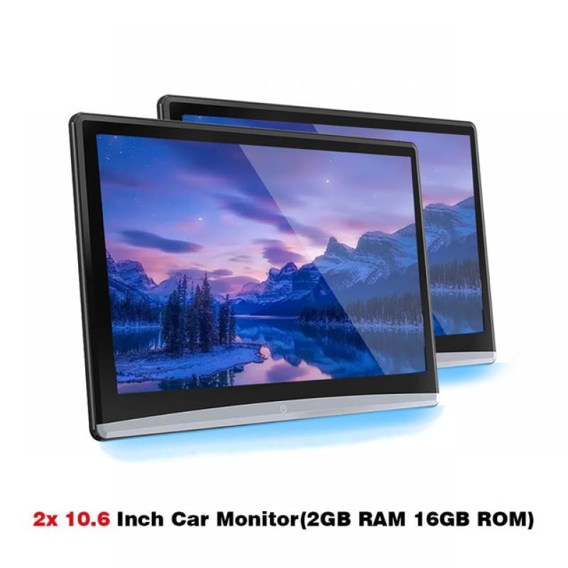 Android Car TV Headrest Monitor With Screen 10 Inch Monitor HDMI Car Screens for Rear Seat 12V TV For Cars Automotive MP5