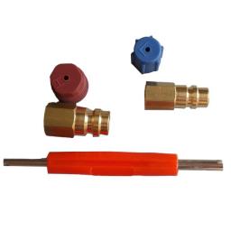A/C Adaptor A/C Charging Port R12 To R134a 1 Set Adapter Aircon Charging Port Metal And Plastic Quick Disconnect