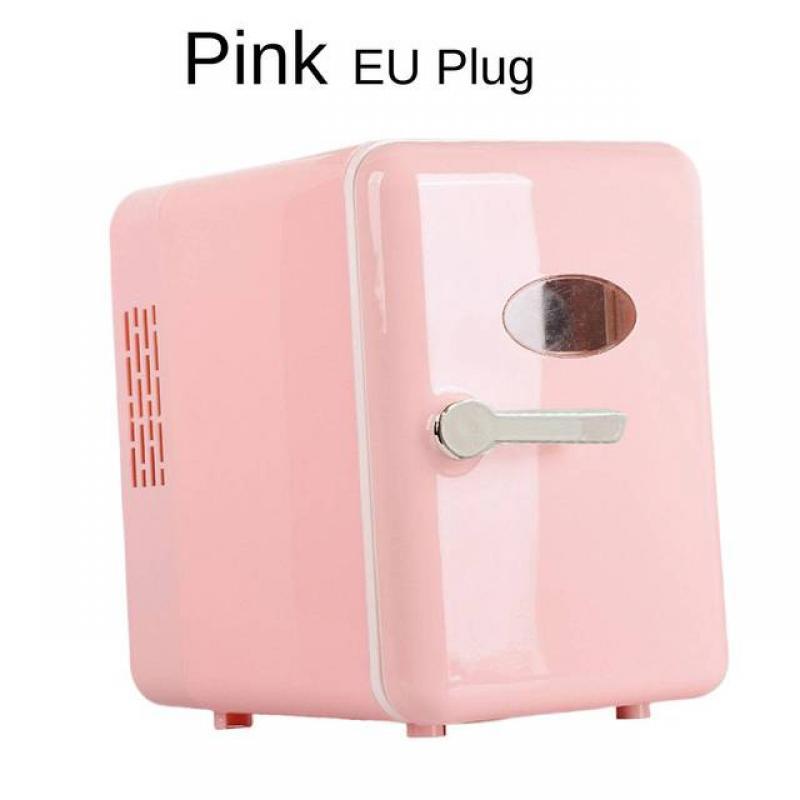4L Makeup Fridge Cooler Small Car Refrigerator 6L Mini Fridge Hot and Cold Dual Use For Home Car Freezer Food Beer Water Storage