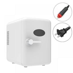 Car Refrigeration 4L 6Cans Mini Fridge For Home & Car Cosmetics Mask Beverage Dormitory Refrigerator Cooler DC 12V /AC 220V