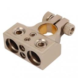 Battery Terminal Clamp Zinc Alloy Battery Terminals  Plated Surface 0/4/8/10 AWG Gauge High Conductivity Durable For