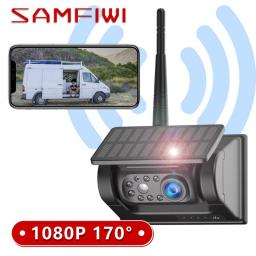 NEW Solar Wireless Rear View Backup Camera For Android Iphone Phone Magnetic Base Solar Power And Built-In Battery For RV Car