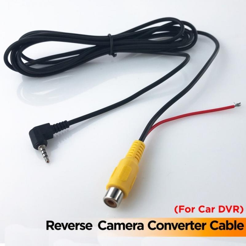 RCA to 2.5mm AV IN Converter Cable for Car Rear View Reverse Parking Camera to Car DVR GPS Tablet Parking Assistance