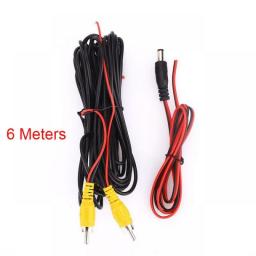 RCA 6m Video Cable For Car Rear View Camera Universal 6 Meters Wire For Connecting Reverse Camera With Car Multimedia Monitor