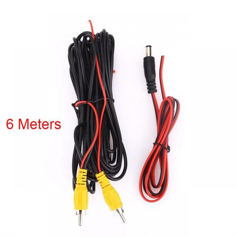 RCA 6m Video Cable For Car Rear View Camera Universal 6 Meters Wire For Connecting Reverse Camera With Car Multimedia Monitor