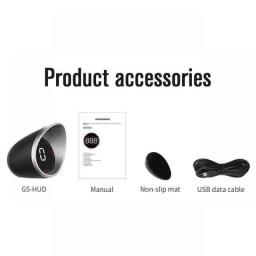 Car Speedometer HUD Display GPS Over Speed Alarm Fatigue Driving Alarm Mileage Recording Speed Digital Display For All Vehicle