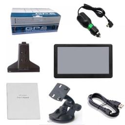 7 Inch GPS Navigation For Car Truck HGV Accessories Tools HD Navigator 2023 Free Update Europe North America Map 8GB FM Music